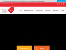 Tablet Screenshot of fundacionimpulsar.org.ar